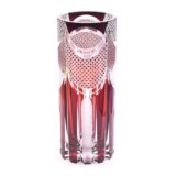 江戸切子 コレクション花器 紅色