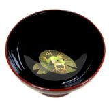 輪島塗 ぐい呑み 蛙蒔絵・溜