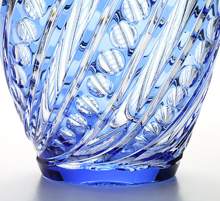 マイセンクリスタル 花瓶（ライトブルー） 26cm ANT
