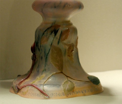 エミール・ガレ 花瓶 フランスの薔薇