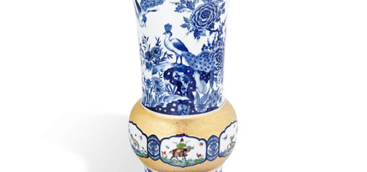 マイセン 花瓶 「レーヴェンフィンクによる想像上の人と動物」