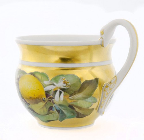 マイセン コーヒーデジュネセット「レモンとレモンの花」