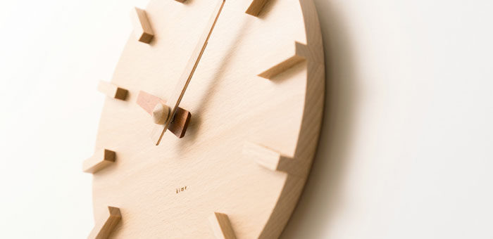 壁掛け時計 kime WALL CLOCK 木目 肌理