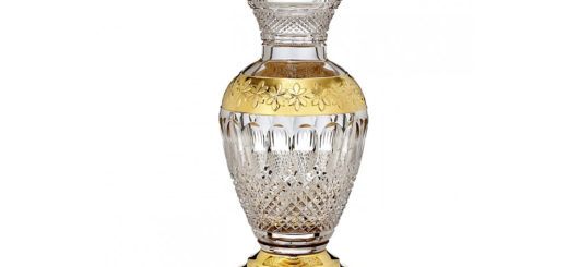 ウォーターフォード コリーン 60周年記念 ギルデッド 花瓶 ( Waterford Crystal Colleen 60th Anniversary Gilded Vase )