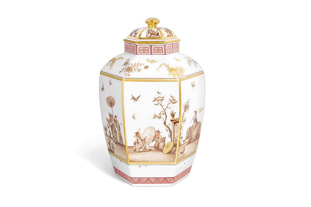 マイセン 蓋付花瓶 「ヘロルトのシノワズリー」 ( MEISSEN® Lidded vase "Chinoiseries after Höroldt" )