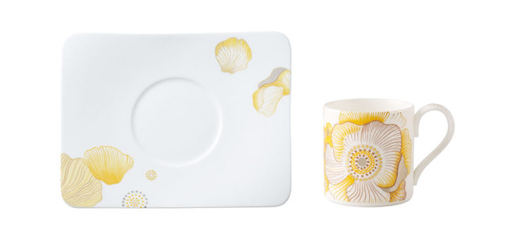 ビレロイ＆ボッホ モダングレース ピオニー コーヒー カップ＆ソーサー ( Villeroy & Boch Modern Grace Peonia Coffee Cup & Saucer )