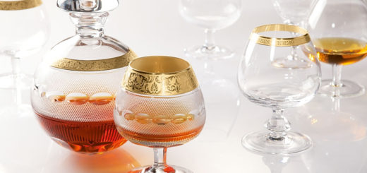 ボヘミアガラス モーゼル ブランデーセットII 16520/10160/OP ( Bohemian Glass Moser Brandy set II 16520/10160/OP, luxury 3 pcs gift set )