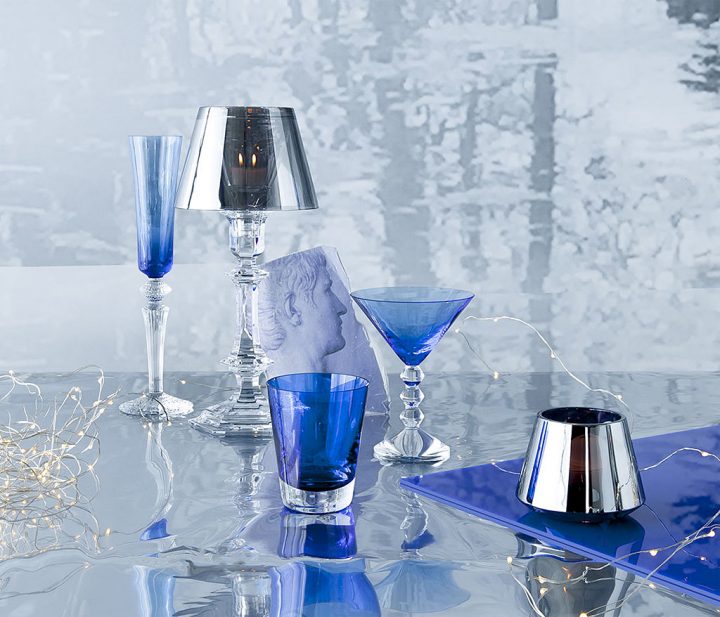 バカラ シャンパングラス ミルニュイ フルーティッシモ ブルー ( Baccarat Mille Nuits Flutissimo Crystal Champagne Flute Blue )
