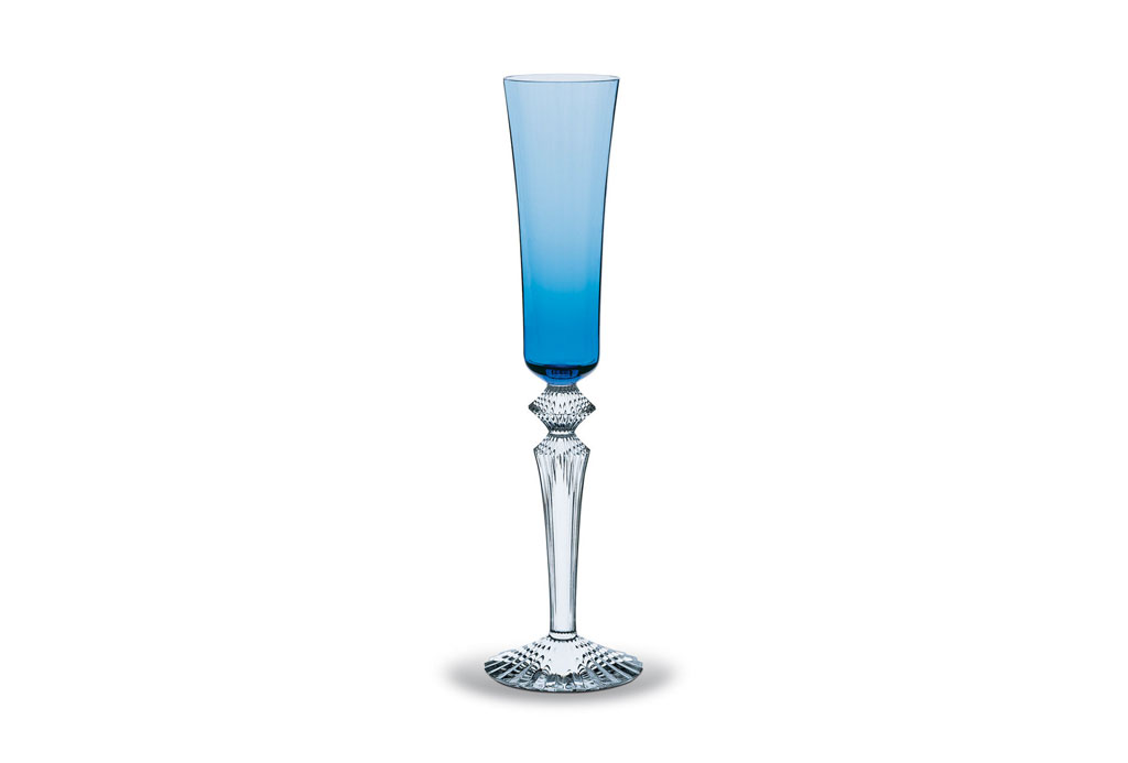 バカラ シャンパングラス ミルニュイ フルーティッシモ ブルー ( Baccarat Mille Nuits Flutissimo Crystal Champagne Flute Blue )
