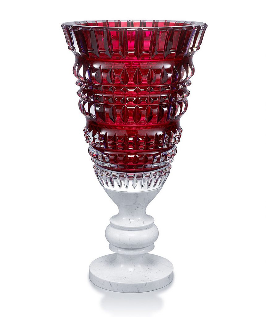 バカラ 花瓶 ニューアンティーク レッド ( Baccarat Vase New Antique Red )
