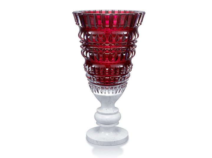 バカラ 花瓶 ニューアンティーク レッド ( Baccarat Vase New Antique Red )