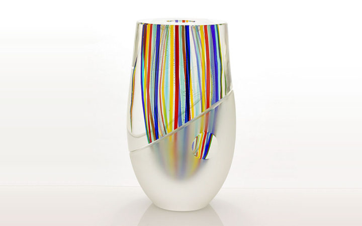 ヴェネチアガラス ロマーノ・ドナ 花瓶 Incredibly Beautiful Unique Artwork ( Venetian Glass Romano Dona Vase "Incredibly Beautiful Unique Artwork" )