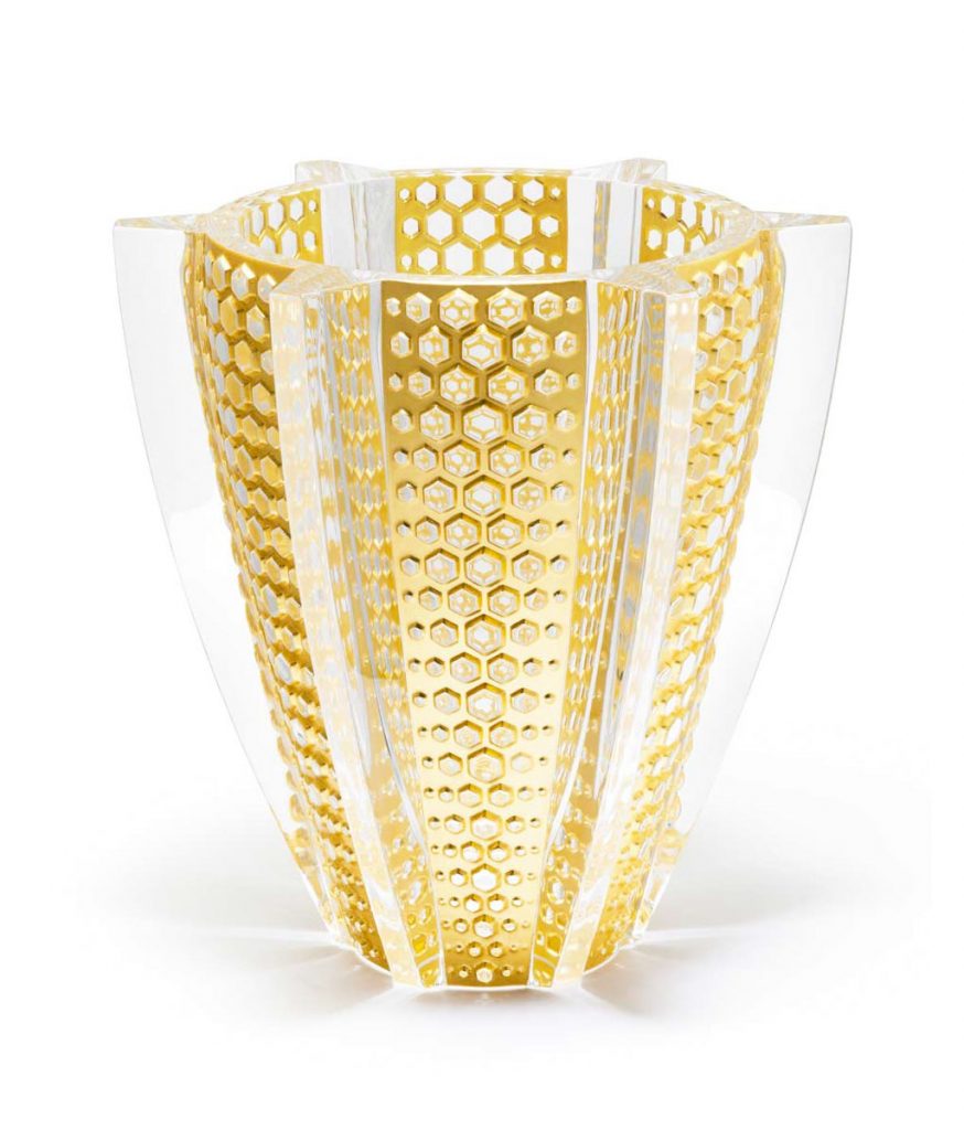 ラリック 花瓶 プロヴァンス レヨン 限定版 ( Lalique Provence Rayons Limited Edition Vase With Gold Leaf )