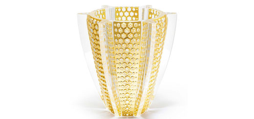 ラリック 花瓶 プロヴァンス レヨン 限定版 ( Lalique Provence Rayons Limited Edition Vase With Gold Leaf )