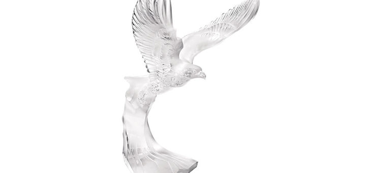 ラリック ガラス彫刻 ゴールデン・イーグル ( Lalique Golden Eagle Sculpture )