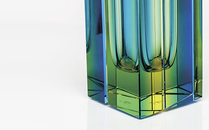 ボヘミアガラス モーゼル 花瓶 タングラム 3260 - 3262 ( Bohemian Glass Moser Vase Tangram 3260 - 3262, hand cut collection )