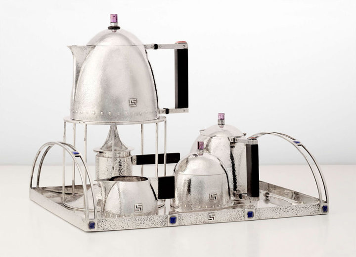 ヨーゼフ・ホフマン 銀製 ティーセット （ Josef Hoffmann Silver Tea set 9 pieces )