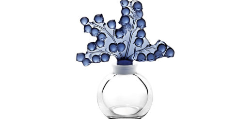 ラリック 香水瓶 クレールフォンテンヌ ミッドナイトブルー ( Lalique Clairefontaine Perfume Bottle, Midnight Blue )