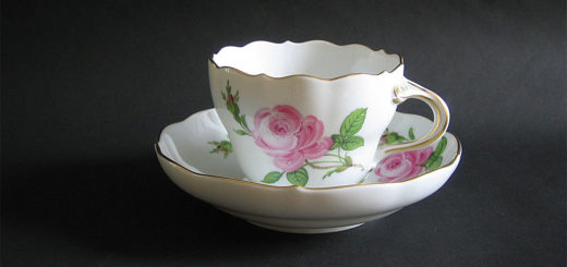 マイセン カップ＆ソーサー ピンクローズ ( Meissen Cup & Saucer Pink Rose )