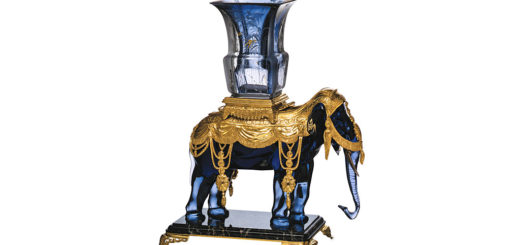 バカラ 花瓶ホルダー メモワール・ド・バカラ 象 ( Baccarat Mémoire Elephant Vase Holder )