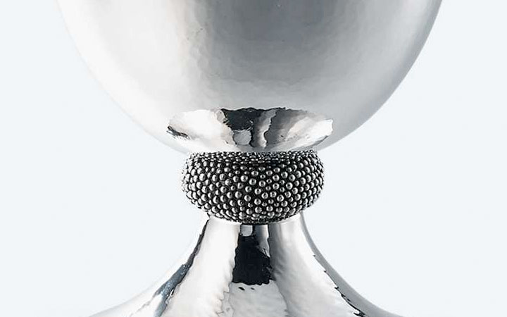 ブチェラッティ 銀製 花瓶 キャビア ( Buccellati Silver Caviar Medium Vase )