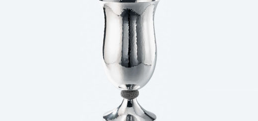 ブチェラッティ 銀製 花瓶 キャビア ( Buccellati Silver Caviar Medium Vase )