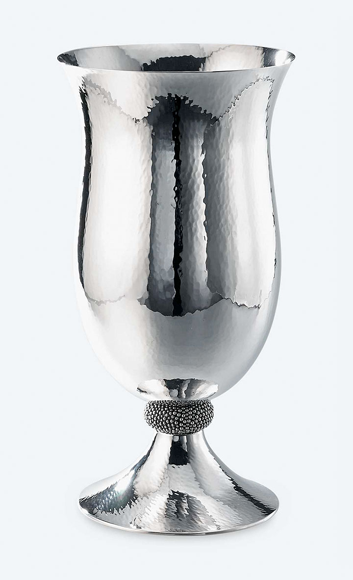 ブチェラッティ 銀製 花瓶 キャビア ( Buccellati Silver Caviar Medium Vase )