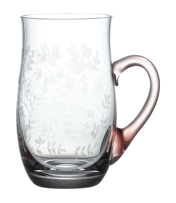 ボヘミアガラス ラスカ ビアマグ ロザリン ( Bohemian Glass Laska Beer Mug Rosalyn )