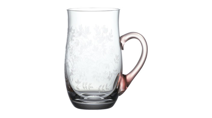 ボヘミアガラス ラスカ ビアマグ ロザリン ( Bohemian Glass Laska Beer Mug Rosalyn )