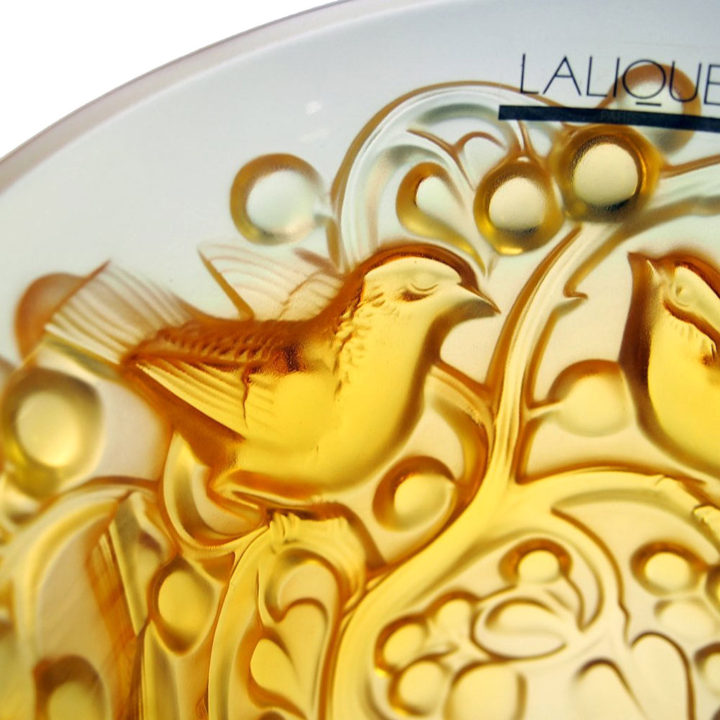 ラリック 花瓶 アヴァロン アンバー ( Lalique Vase Avalon Amber )