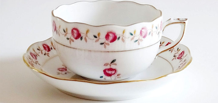 ヘレンド ローズガーランド ティーカップ&ソーサー ( Herend Rose Garland Tea Cup & Saucer )