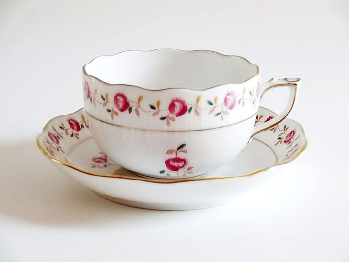 ヘレンド ローズガーランド ティーカップ&ソーサー ( Herend Rose Garland Tea Cup & Saucer )