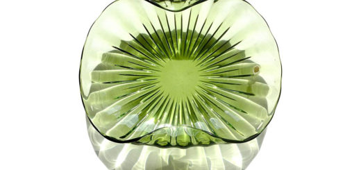 ヴェネチアガラス アルフレッド・バルビーニ センターピース ボウル ( Venetian Glass Alfredo Barbini Sommerso Ribbed Body Centerpiece Bowls )