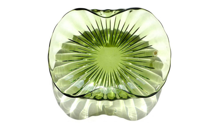 ヴェネチアガラス アルフレッド・バルビーニ センターピース ボウル ( Venetian Glass Alfredo Barbini Sommerso Ribbed Body Centerpiece Bowls )