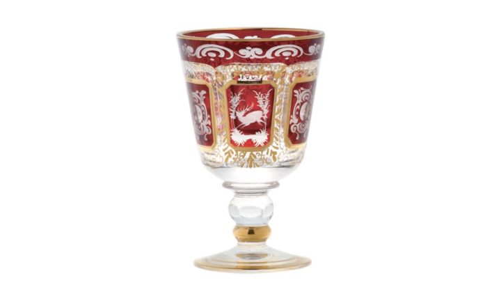 ボヘミアガラス エーゲルマン リッチエングレーヴィング ワイングラス ( Bohemian Glass Egermann RichEngraving Wineglass )