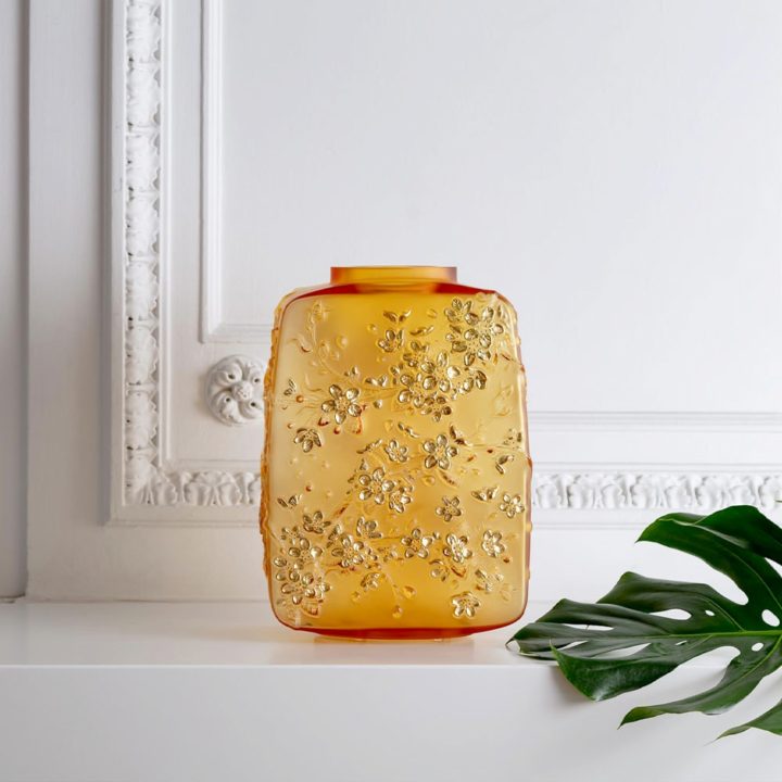 ラリック チェリーフラワーズ 花瓶 ( Lalique Fleurs De Cerisier Vase )
