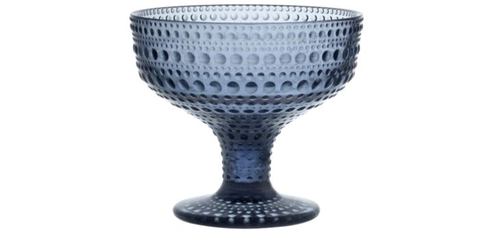 イッタラ カステヘルミ 脚付きボウル レイン ( Iittala Kastehelmi Footed Bowl Rain )