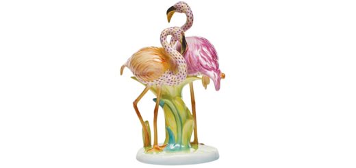 ヘレンド スペシャル・コレクション フィギュリン フラミンゴ デュエット ( Herend Special Collections Figurine Flamingo Duet )