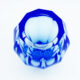 ボヘミアガラス モーゼル 花瓶 マリーンブルー ( Bohemian Glass Moser Flower Vase Marine Blue )