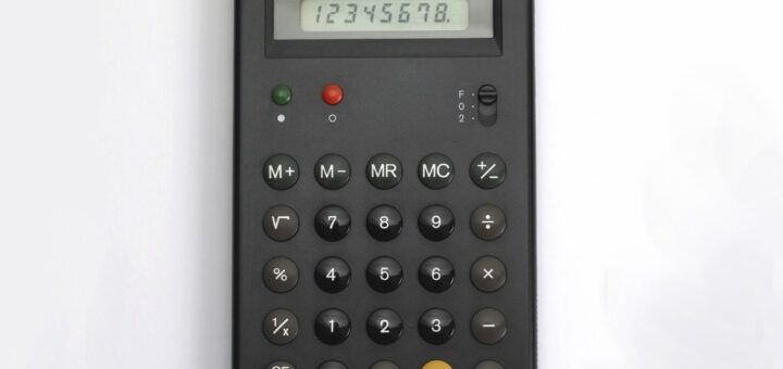 ブラウン 電卓 ET55
